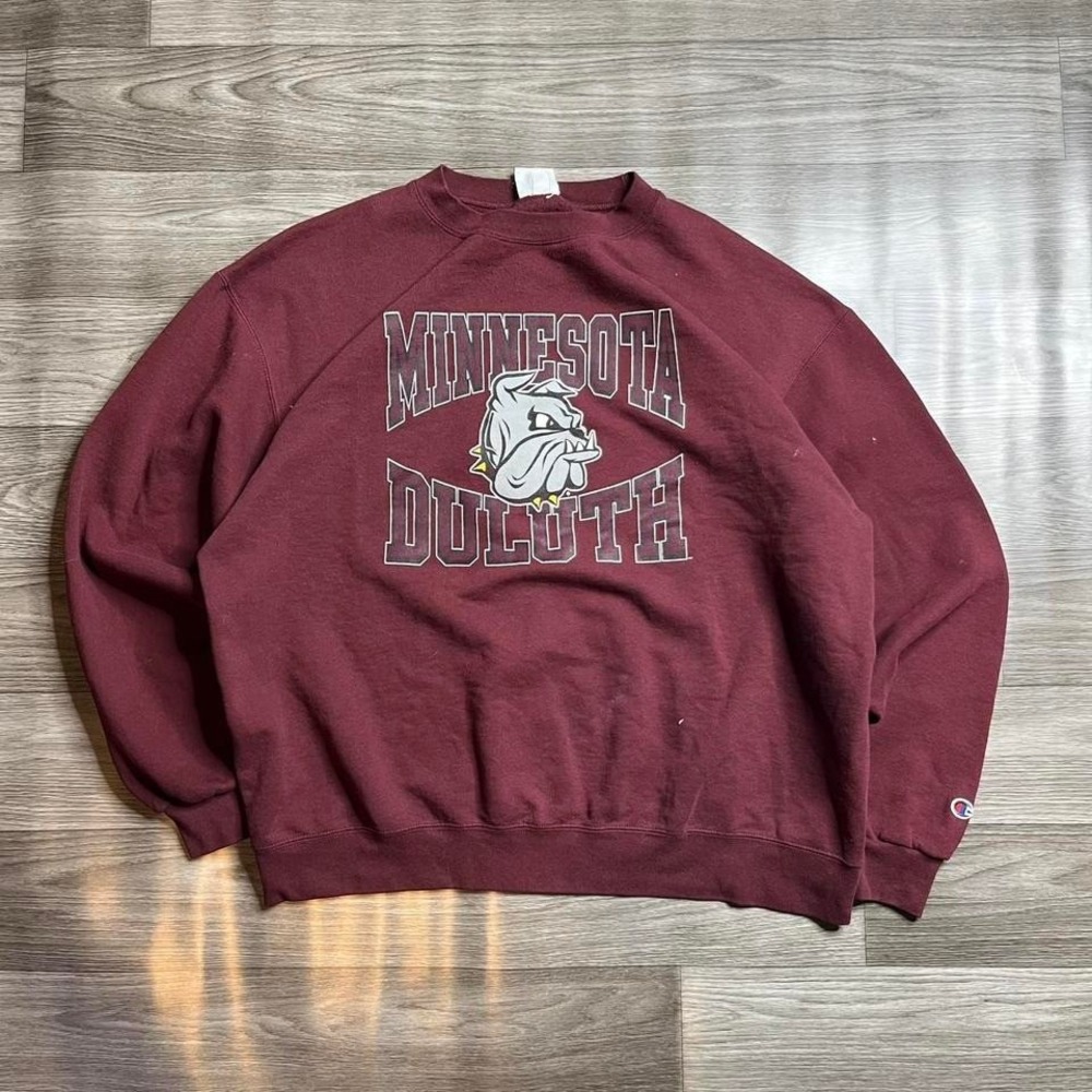 Vintage Champion University Of Minnesota Duluth UMD Bulldogs College Crewneck